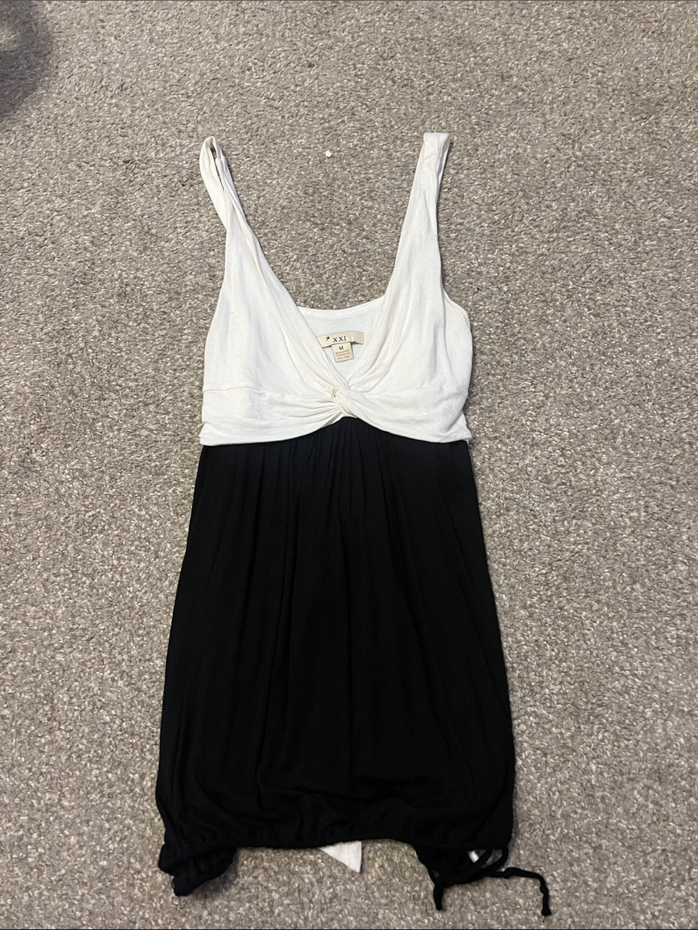 y2k XXI forever 21 babytoll tie back top medium